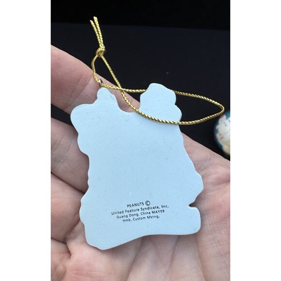 Vintage Silk Christmas Ornament Lot Peanuts Snoopy Lot Of 4 -LO2 - Picture 12 of 13